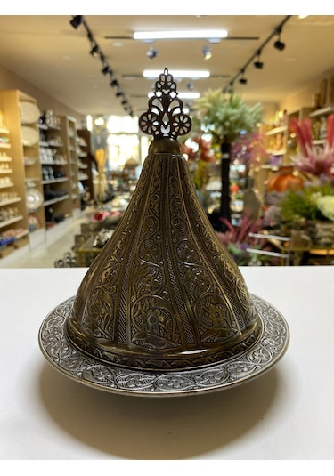 Osmanlı Büyük Böy Kap Eskitme Gümüş