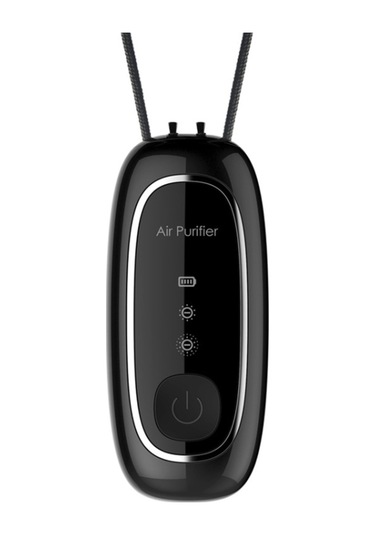 Yükseltme Çift Fırça Negatif İyon Hava Temizleyici Boyun Küçük Taşınabilir Hava Temizleyici, Boyut:halat Modeli Siyah Diğer