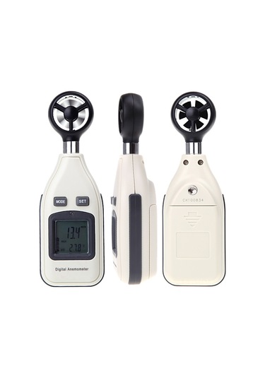 Suofeng Hava Hızı Ve Sıcaklık Ölçer, Lcd Ekranlı Dijital Anemometre, Rüzgar Hızı Ve Termometre Fonksiyonlu