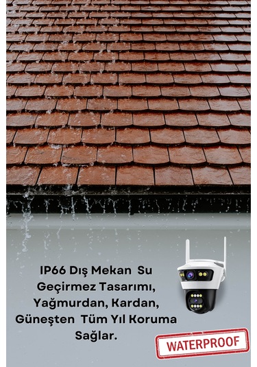 6mp 6k Ultra Hd 3 Lensli 8xzoom Dış Mekan Gece Görüşlü Akıllı Ip Güvenlik Kamerası