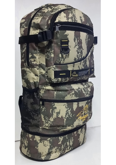 Wander Körüklü Dağcı Sırt Çantası Siyah Çok Renkli