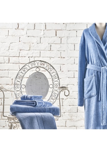 Linens Soft Pamuk Banyo Havlusu Koyu Mavi 85 x 150 CM