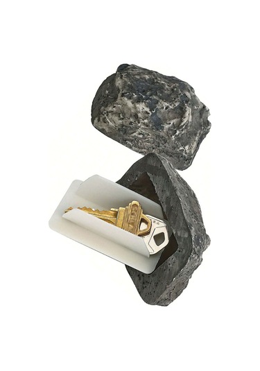 Geeroyoo Dış Mekan Taş Desenli Gizli Anahtar Kutusu - Bahçe Ve Ev Çevresi Dekoratif Anahtar Saklama Aleti