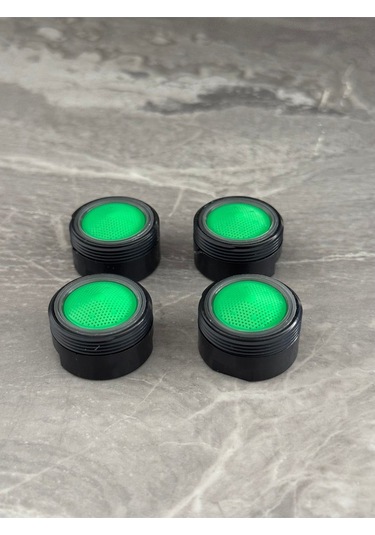 Rudi Armatür 4 Adetabatarya Ucu 4 Adet Su Tasarruf Ucu - Perlatör Siyah Renk Süzgeç