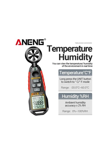 Conventions1 Dijital Anemometre 0.4-30 M/s Rüzgar Hızı Ölçer