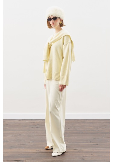 Chunky Oversıze Kazak Sarı Sarı