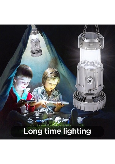 Bloomnest Taşınabilir Güneş Enerjili Kamp Çadırı Fanı Ve Feneri, Kasırga Acil Durum Kiti Asorti Çok Renkli