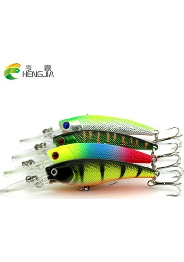 Hengjıa 0.29 Oz/8.4g Plastik Minnow Balık Yemi Teknesi Uzaktan Kumandalı Olta Atıcı Pike Seyahat Olta Takımı 4 Adet
