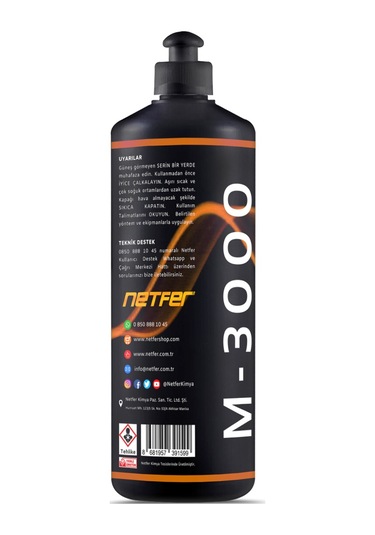 Netfer M-3000 Marin İnce Tekne Pastası 1 L