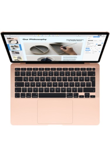 MacBook Uyumlu Air 13' 2020 A2179 Silikon Klavye Koruyucu Türkçe