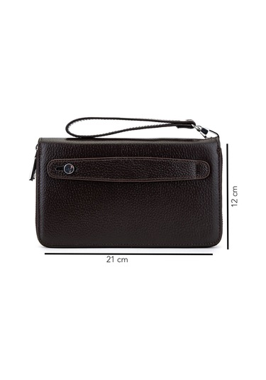 Tamer Tanca Erkek Hakiki Deri Kahverengi El Çantası 301 230215 Erk Cnt Sk25-26 Kahve Fltr Kahverengi