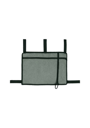 Padalink Gri Okse Kumaşı Sandalye Çantası - 5 Yapıştırıcı Kayışlı, Bardak Tutuculu, Çok Cepli, Yüksek Kapasite, Kolay Erişim Gri