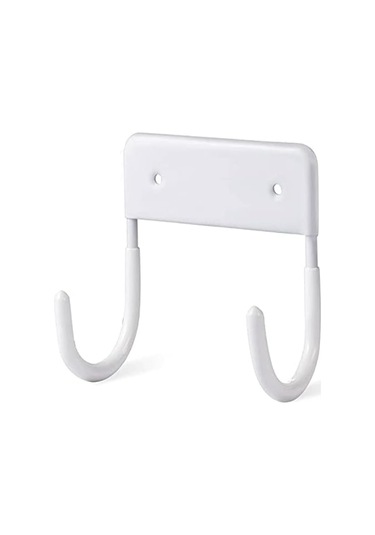 Hombey Metal Duşakabin Ütü Tahtası Askısı - Mat Beyaz 12x11 Cm, Vidalı İçerir Beyaz