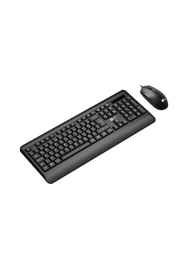 Lecoo CM104 USB Kablolu Türkçe Q Klavye & Mouse Set