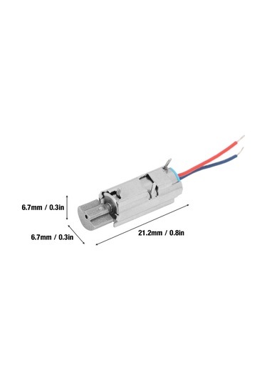 Dianziye 5'li Paket: Kpd6c-kj0615 Kaliteli Demir+plastik Kablo Tipi Boş Çelik Titreşim Motoru - 5v 11500rpm, El Tipi Cihazlar İçin Hızlı Tepki, Düşük Enerji Tüketimi