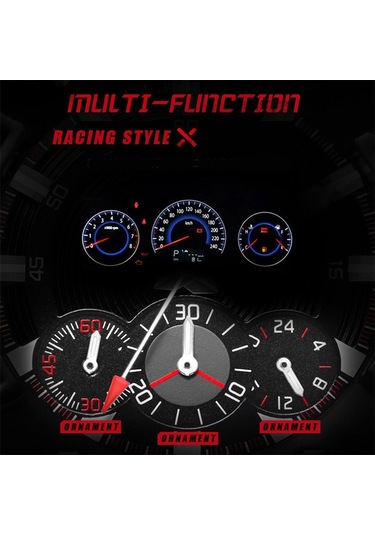 Sones Skmeı 2010 Çok Fonksiyonlu Erkek 50m Su Geçirmez Işıklı Dijital Kol Saati Altın