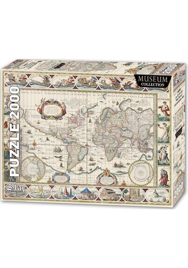 Star Puzzle 2000 Parçalık Dünya Haritası II Puzzle/Yapboz - Joan