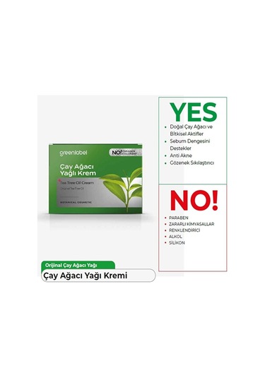 Greenlabel Çay Ağacı Yağı Özlü Krem 50 ML