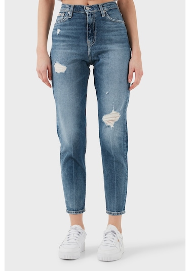 Calvin Klein Bayan Kot Pantolon J20j224513 1a4 Mavi Mavi