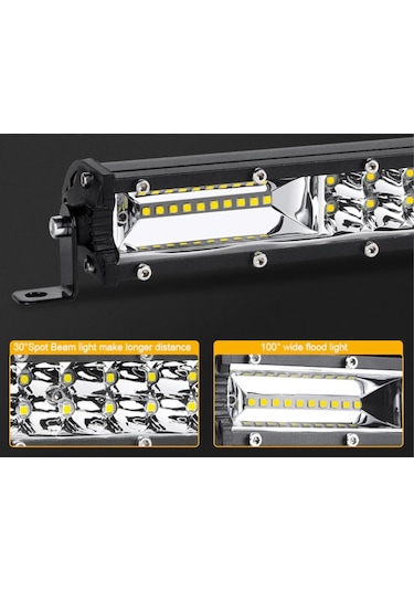 Off Road Led Bar Çift Sıra 95/80/65/50 Cm Seçenek Beyaz Sarı Mod