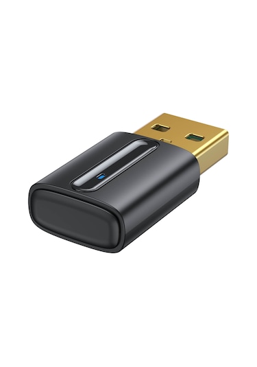 Xiyyadms Usb Bluetooth 5.0 Transmitter, Mikrofonlu Ses Aktarıcı, Tv/pc Uyumlu, Kablosuz Kulaklık İle Çalışır, Siyah, 10m Menzil, Plug & Play
