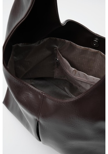 Zaura Salaş Omuz Çantası Acı Kahve Haki - Kahverengi