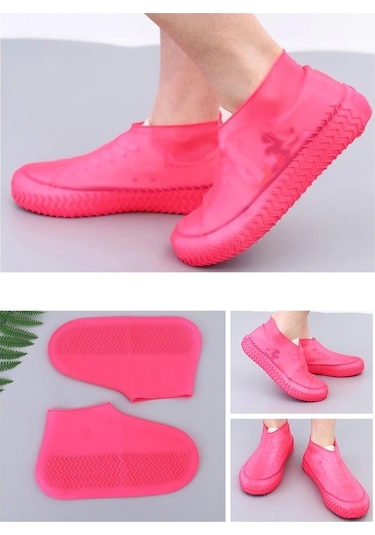 Trendpoint Silikon Yağmur Koruyucu Ayakkabı Kılıfı Kaymaz Su Kir