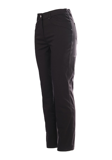 Seleste Minimalist Yüksek Bel Kadın Pantolon - Regular Fit - Günlük & Ofis Siyah