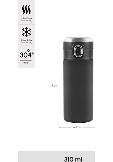 Karaca Darker Dijital Çelik Sızdırmaz Termos 310 ml