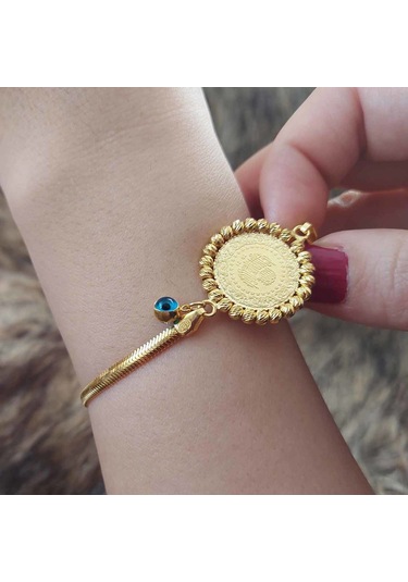 Altınbeyi Çeyrek Altınlı Dorikalı Altın Bileklik Sarı Altın