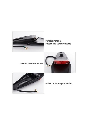 Pazly Evrensel Off-road Araç Ve Motosiklet Çamurluğu Led Arka Işıklı, Güçlü Yansıtma Destekli