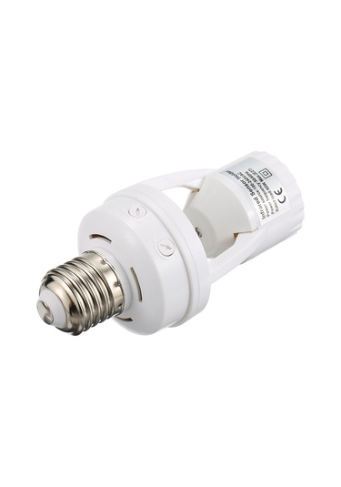 Vkemall E27/b22 Vidalı Kızaklı Entegre Devreli 360 İnsan Algılama Led Lamba Tabanı, Gündüz/gece Otomatik Tanıma, Enerji Tasarruflu, 100-240v
