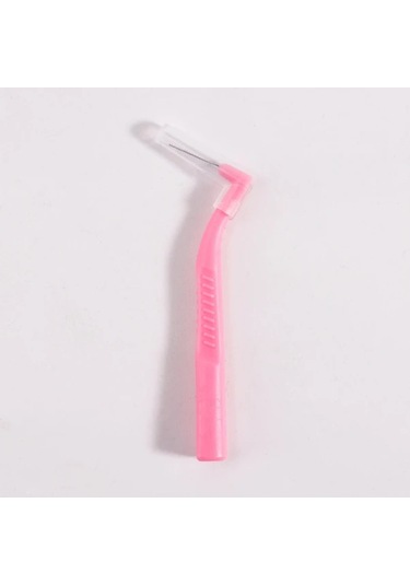 Willowhaven 7 Karakter L Şekilli Diş Arası Fırçası 0.4mm Beyaz Orta Sert Nayon Kıllar Ergonomik Sap