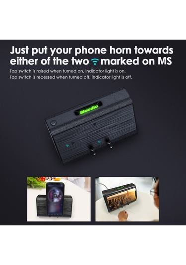 Yifomall Bluedio Ms Kablosuz Entegre Hoparlör - Telefon Tutucu Fonksiyonlu, 6 Saat Çalışma Süresi, Siyah Ses Entegresi