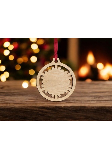 10 Parça Ahşap Yılbaşı Ağacı Süs Seti-4 Ortalama 6-8 Cm Noel Ağacı Süsü