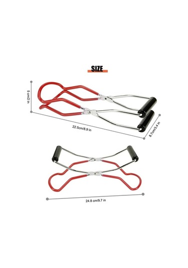 Pazly Paslanmaz Çelik Konserve Kavanozu Kaldırıcı Pense, Mutfak Ve Restoran İçin Güvenli Tutma Sapı - Yeşil Diğer