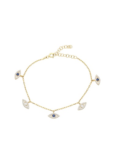 Zirkon Taşlı Bileklik 717025 Gold