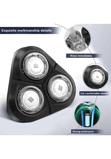 Crackedice Philips Tıraş Bıçağı S1000/1010/1020 İçin 2 Adet Yedek Tıraş Makinesi Başlığı