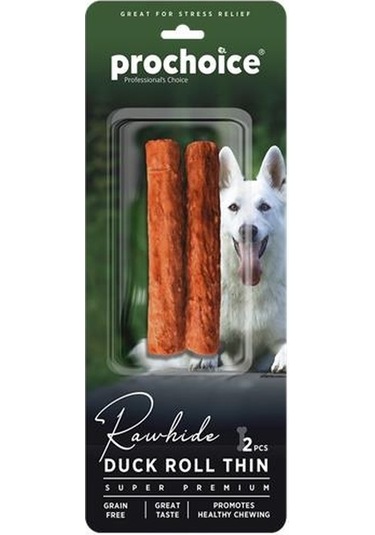 Prochoice Duck Roll Thin Ördek Derili Köpek Ödül Çubuğu 2 Parça