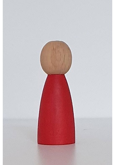 Waldorf Montessori Peg Bebek Mini İnsancık Boyalı 10'lu Set Do...