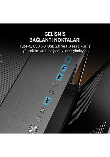 James Donkey Stark S800 4x Argb Gamıng Kasa 650w