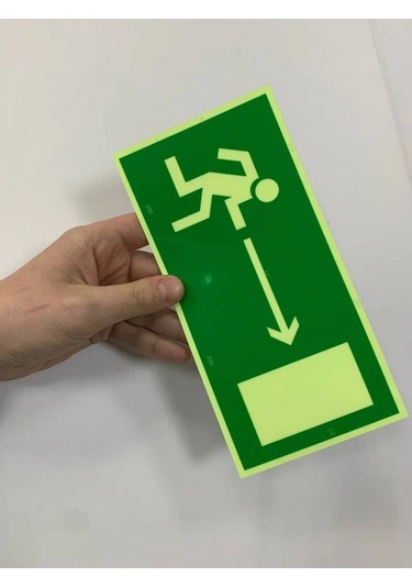 Zelenyj Perec Fotolüminesan Yangın Güvenliği İşareti E03 226516749
