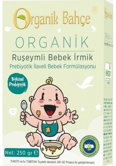 Organik Bahçe Organik Ruşeymli Bebek İrmik 250 G