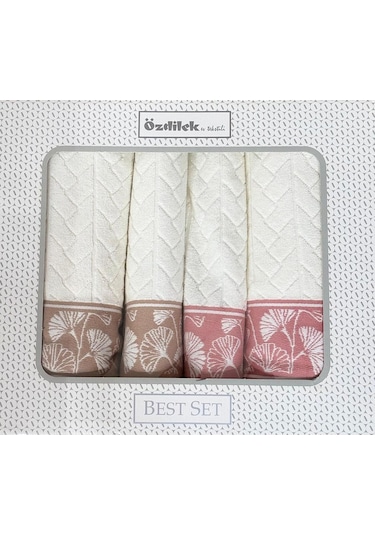 Özdilek Loseta Best Set Hamam Takımı Bej-pembe Çok Renkli