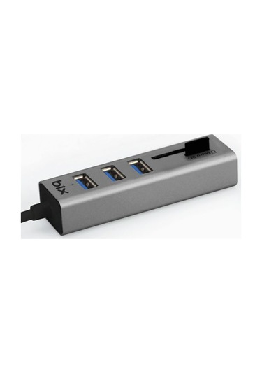 Bix BX04HB USB 3.0 Kart Okuyucu ve 3 Portlu Çoklayıcı Hub