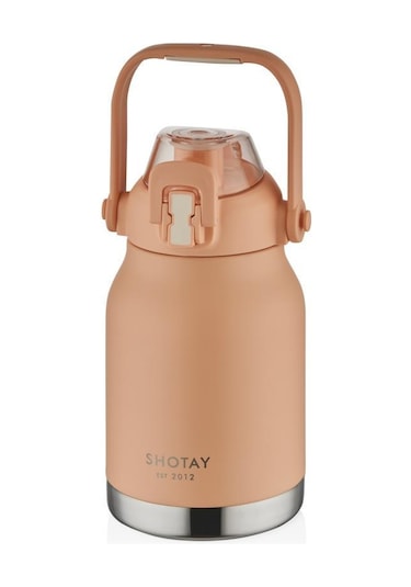 Shotay Çelik Termos Matara Phone Holder 1000ml Somon