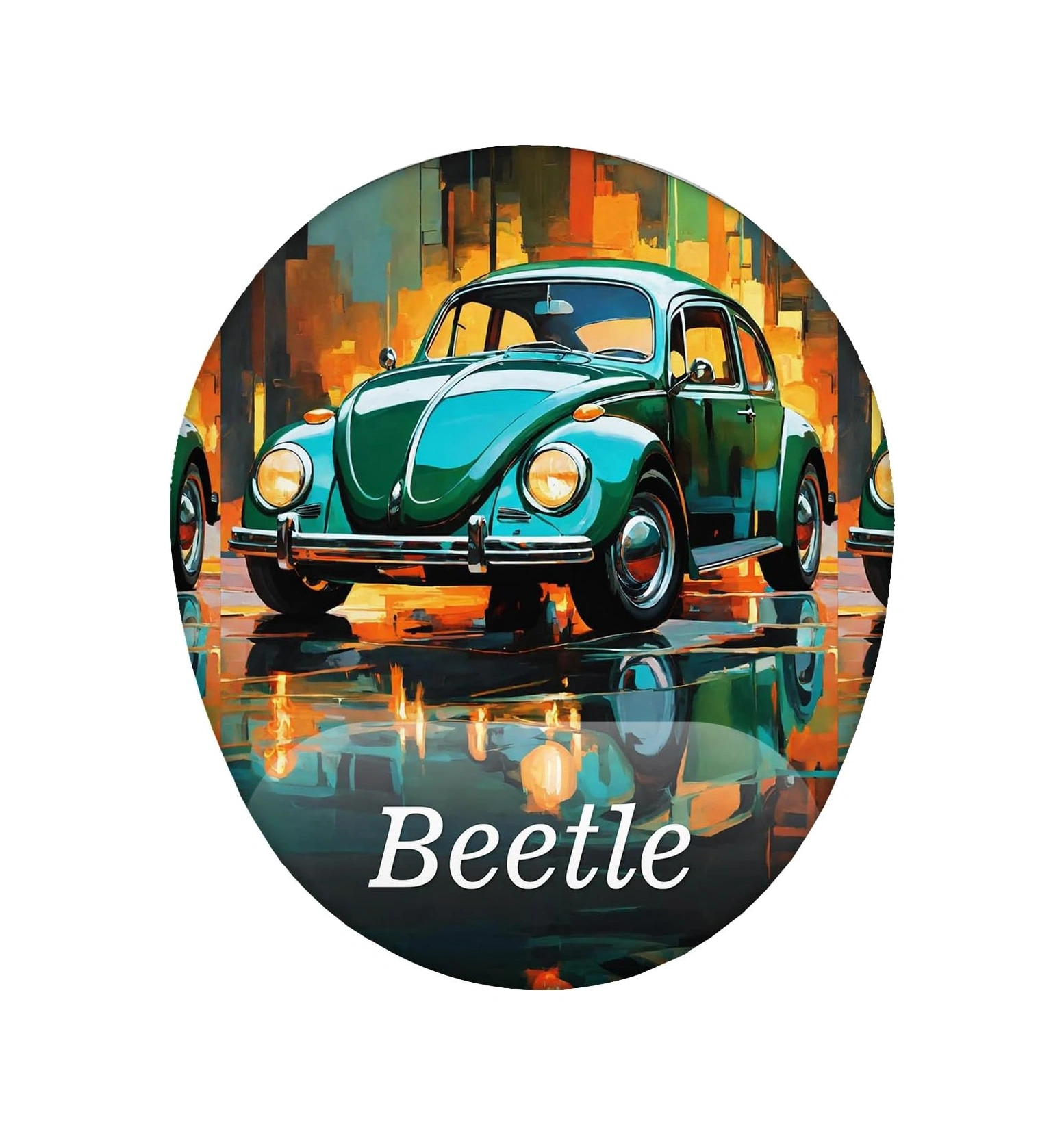 Retro Beetle Mouse Pad