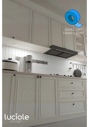 50cm Tak Çalıştır Led Mutfak Tezgah Aydınlatma - Beyaz - Adaptörlü, Yerli Üretim