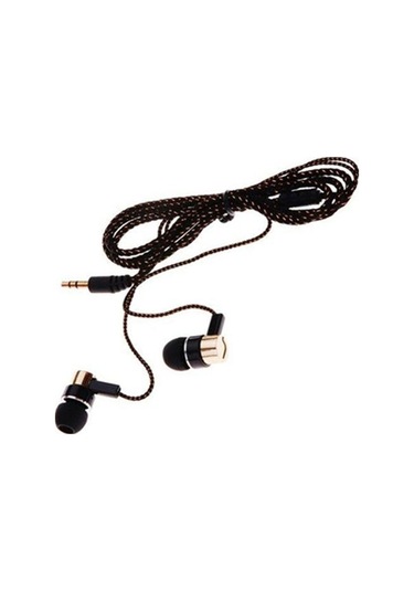 Yurt İçin Kulaklık Stereo Gürültü Azaltma Tpe 3.5 MM Kulak İçi Kablolu Stereo Örgü Kulaklık
