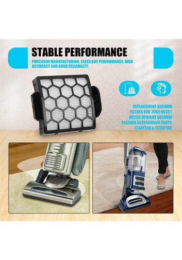 Sointeresting Shark Zu60 Nv251 Nv255 Dikey Elektrikli Süpürge Aksesuarları Parçaları 1238ft60 Ve 1239ft60 İçin Yedek Vakum Filtreleri